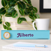 Plaque de nom du bureau Alberto