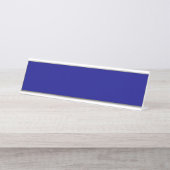 Plaque de nom du bureau bleu de la Marine (Devant)