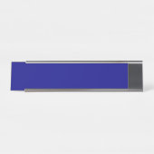 Plaque de nom du bureau bleu de la Marine (Devant)