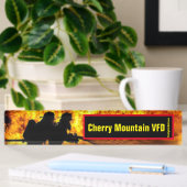 Plaque de nom du bureau Cherry Mountain VFD Flames
