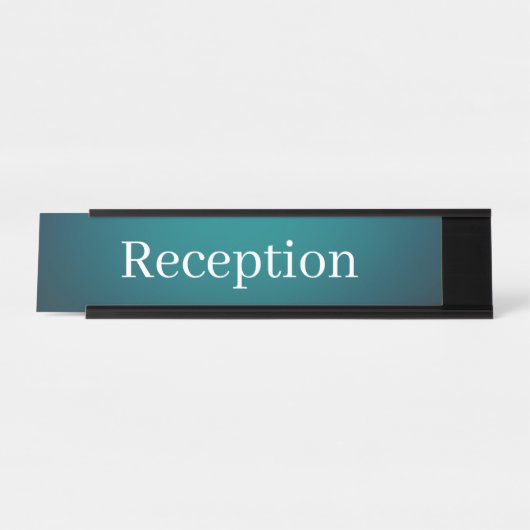 Plaque de nom du bureau d'accueil (Devant)