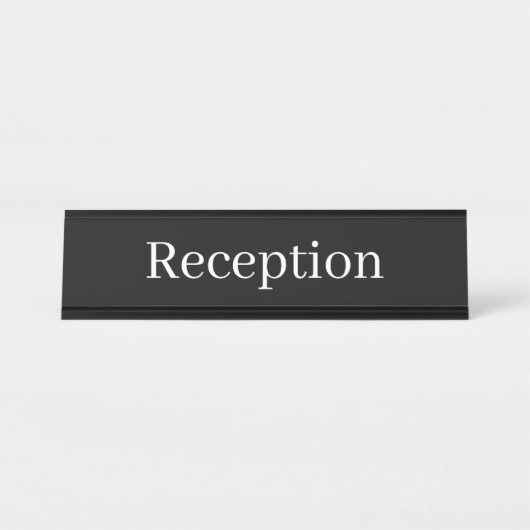 Plaque de nom du bureau d'accueil (Devant)