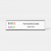 Plaque de nom du bureau d'affaires personnalisée e (Devant)