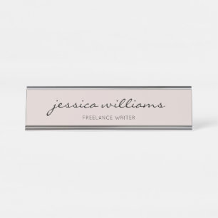Plaque de nom du bureau de calligraphie moderne mi