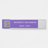 Plaque de nom du bureau de couleur et du texte per (Devant)