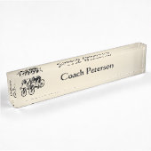 Plaque de nom du bureau de courses de vélos