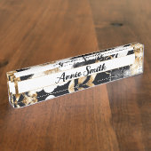 Plaque de nom du bureau de fleurs Hope (WM1003-DNP (Taille)