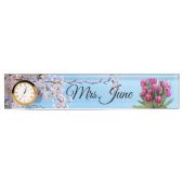 Plaque de nom du bureau de l'enseignant (Devant)