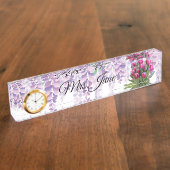 Plaque de nom du bureau de l'enseignant (Taille)