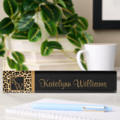 Plaque de nom du bureau de monogramme personnalisé