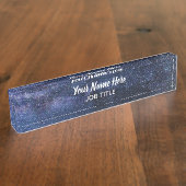 Plaque de nom du bureau de signature de l'espace e (Taille)