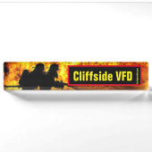 Plaque de nom du bureau des Flames VFD Cliffside (Devant)