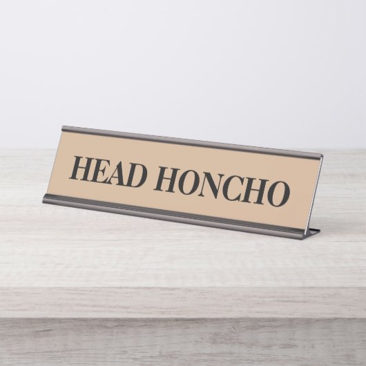 Plaque de nom du bureau d'honneur de chef de chef (Devant)