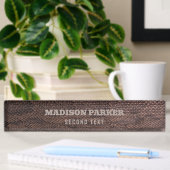 Plaque de nom du bureau d'impression Snakeskin Bro