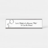 Plaque de nom du bureau d'inspiration (Devant)