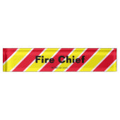 Plaque de nom du bureau du chef des pompiers (Devant)