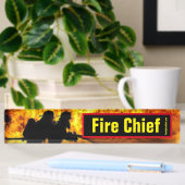 Plaque de nom du bureau du chef d'incendie