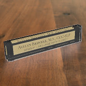 Plaque de nom du bureau du pathologiste de la lang (Taille)