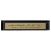 Plaque de nom du bureau du pathologiste de la lang (Devant)