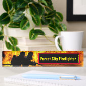 Plaque de nom du bureau du pompier de Forest City