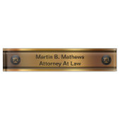 Plaque de nom du bureau du procureur (Devant)