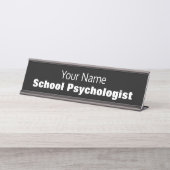 Plaque de nom du bureau du psychologue de l'école  (Devant)