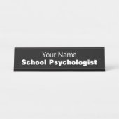 Plaque de nom du bureau du psychologue de l'école (Devant)