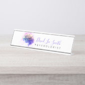 Plaque de nom du bureau du psychologue / neurologu (Devant)