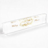 Plaque de nom du bureau en acrylique wedding plann