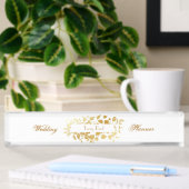 Plaque de nom du bureau en acrylique wedding plann