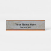 Plaque de nom du bureau en pierre (Devant)