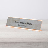 Plaque de nom du bureau en pierre (Devant)