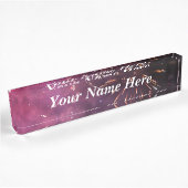 Plaque de nom du bureau Fireworks