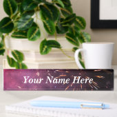 Plaque de nom du bureau Fireworks