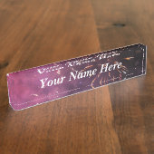 Plaque de nom du bureau Fireworks (Taille)