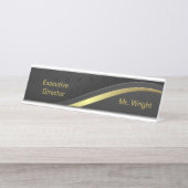 Plaque de nom du bureau interchangeable (Devant)