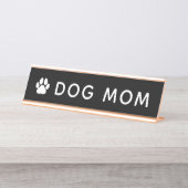 Plaque de nom du bureau mère chien (Devant)