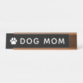 Plaque de nom du bureau mère chien (Devant)
