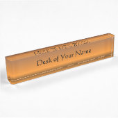 Plaque de nom du bureau rustique