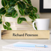Plaque de nom du bureau rustique