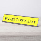 Plaque De Nom Du Bureau "S'Il Vous Plaît Prendre U (Devant)