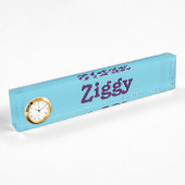 Plaque de nom du bureau Ziggy