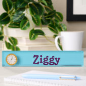 Plaque de nom du bureau Ziggy