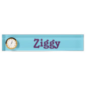 Plaque de nom du bureau Ziggy (Devant)