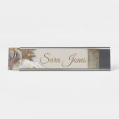 Plaque de nom du cadre fleuri (Devant)