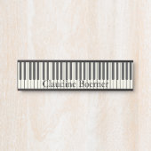 Plaque de nom du clavier de piano (Devant)