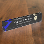 Plaque de nom du poste de police ou du bureau d'in (Taille)