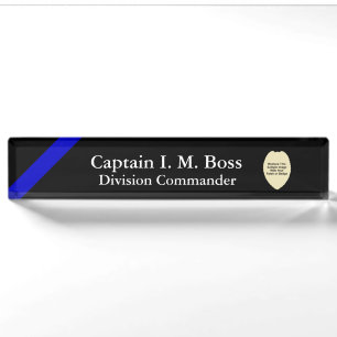 Plaque de nom du poste de police ou du bureau d'in