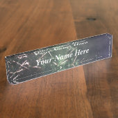 Plaque de nom Fireworks (Taille)
