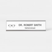 Plaque de nom "Lunettes" (Devant)